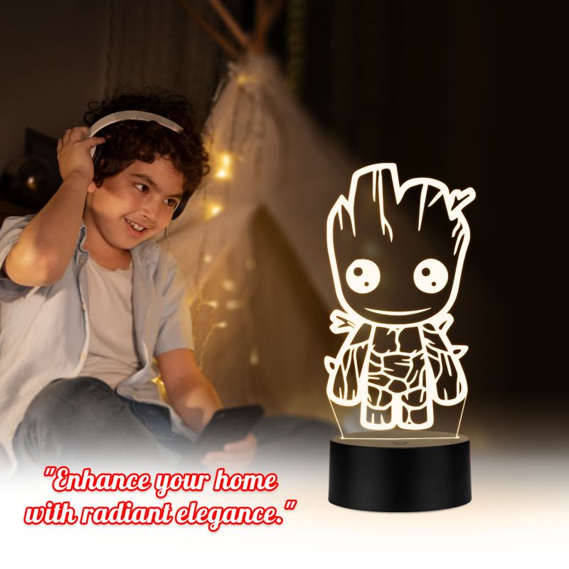 Baby Groot Character Design Night Lamp